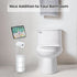 Toilet Paper Holder Stand Bathroom Tissue Paper Roll Storage with Shelf Holds Reserve Mega Rolls-Gray