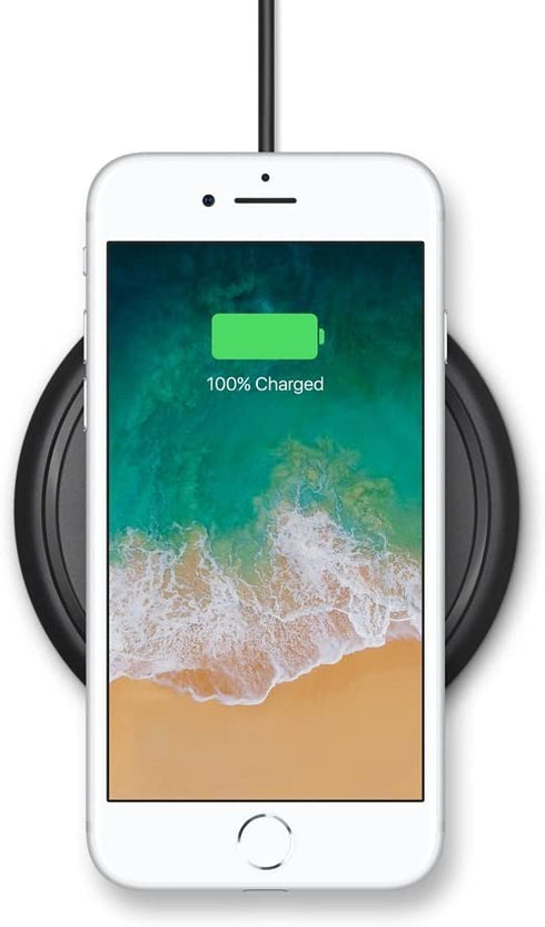 mophie 4116_WRLS-CHGPAD-AC-BLK-NA - Wireless Charge Pad - Apple Optimized - 7.5W Qi Wireless Technology for Apple iPhone 11, 11 Pro, 11 Pro Max, XR, XS Max, X/ XS, 8 and 8 Plus - Black