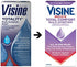 Visine Red Eye Total Comfort Multi-Symptom Eye Drops, All-in-One Astringent, Lubricant & Redness Reliever Eye Drops for Irritated, Dry, Burning, Watery, Itchy, Red, Gritty Eyes, 0.5 fl. oz