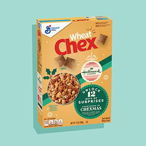 Wheat Chex Breakfast Cereal, Homemade Chex Mix Ingredient, 14 OZ