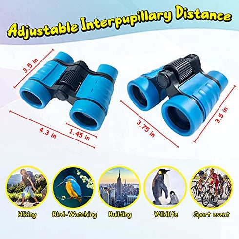 Binoculars for Kids Toys Gifts for Age 3, 4, 5, 6, 7, 8, 9, 10+ Years Old Boys Girls Kids Telescope Outdoor Toys for Sports and Outside Play, Bird Watching, Birthday Presents