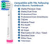 16 Count Replacement Brush Heads Compatible with Oral B Braun Electric Toothbrush, Deep and Precise Cleaning.