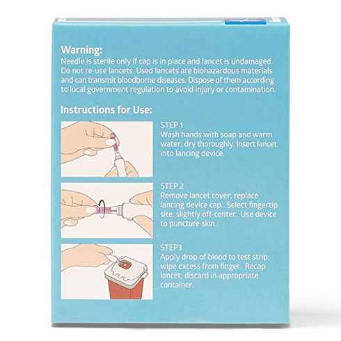 Medline General Purpose Lancet, Can be Used with Most Universal Lancing Devices, 30G, Box of 100