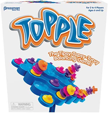 Pressman Toy - Original Topple Board Game Brown