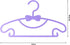 Plastic Kids Hanger,30 Pack Small Hanger Toddler Hangers for Laundry and Closet,Baby Coat Hanger Childrens Durable Hangers,Purple