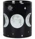 Mug - Ceramic Tea/Coffee - Triple Moon Mug - Black Gothic Wicca Witchcraft Pagan Mug