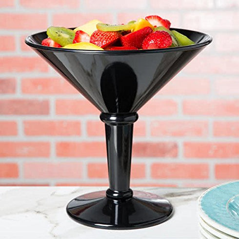 G.E.T. Shatterproof Jumbo Martini Cocktail Glass, 48 Ounce, Black