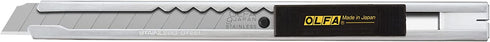 OLFA 9mm Stainless Steel Utility Knife (SVR-1) - Multi-Purpose Retractable Precision Knife w/ Snap-Off Blade, Replacement Blades: Any OLFA 9mm Blade