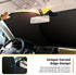 AstroAI Car Sun Shade Windshield -2 Piece Foldable Sunshade for Car Windshield Blocks Max UV Rays and Sun Heat, Titanium Silver Fabric Material, for Most Compact Sports Cars(Small 23.2 x 29.1 inches)