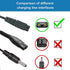 Shaver Charger USB Cord for Microtouches Solo Electric Shaver Solo Trimmer USB Charging Cable 31.5 in with 2 Cleaning Brush