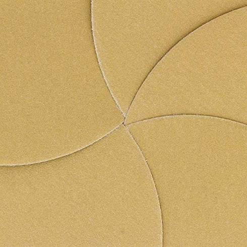 Dura-Gold Premium 6" Gold Sanding Discs - 240 Grit (Box of 50) - Hook & Loop Backing Sandpaper Discs for DA Orbital Sanders, Finishing Medium Fine-Cut Abrasive - Sand Automotive Paint Woodworking Wood