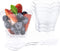 Kingrol 100 Count Mini Dessert Cups with Spoons, 2.3 oz. Disposable Clear Bowls for Mousse, Puddings, Appetizers, Sauces