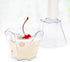 Kingrol 100 Count Mini Dessert Cups with Spoons, 2.3 oz. Disposable Clear Bowls for Mousse, Puddings, Appetizers, Sauces