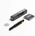 Kaweco Sport Classic Fountain Pen Black, Fine Nib with Kaweco Sport Octagonal Clip Gold