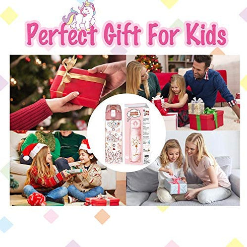 Y YOFUN Decorate Your Own Water Bottle with Tons of Glitter Gem & Unicorn Stickers, BPA Free Tritan Material, 20 oz, Kids Craft Kit & DIY Art, Gift for Girl Age 4 5 6 7 8 9 10 Years Old