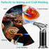 Kitchen Butane Torch, Refillable Culinary Butane Torch Lighter for Desserts, Creme Brulee, BBQ and Baking,Mini Blow Torch Lighter with Safety Lock and Adjustable Flame (Butane Gas Not Included)