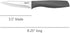 Glad Paring Knife Set, Pack of 4 | Sharp Stainless Steel Blades with Non-Slip Handles | 3.5-Inch Kitchen Knives for Cutting Vegetables and Peeling Fruit, Gray