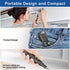 Dnieheic Electric Screwdriver 3.6v Rechargeable Portable Mini Automatic Rotational 6.35mm Dual Heads Bit and Usb Cable LED Light Screwdriver, Forward and Reverse Rotate…