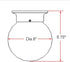 Design House 514521 Millbridge Traditional 1-Light Indoor Flush Mount Ceiling Light Dimmable Alabaster Glass for Bedroom Dining Room Kitchen, Oil Rubbed Bronze
