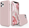 SURPHY Silicone Case Compatible with iPhone 11 Pro Case 5.8 inches, Liquid Silicone Full Body Thickening Design Phone Case (with Microfiber Lining) for 11 Pro 5.8" 2019, Pink