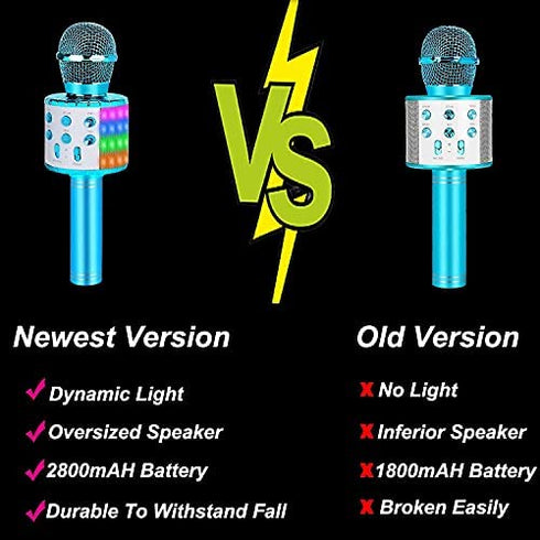 Karaoke Microphone for Kids Gifts Age 4-12,Hot Toys for 5 6 7 8 Year Old Kids Singing Microphone,Popular Birthday Presents for 9 10 11 12 Year Old Teenager