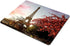 Smooffly France Paris Mouse Pad, Spring Morning with Eiffel Tower, Cityscape Red Flower Personality Desings Gaming Mouse Pad
