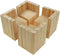 HONJIE Set of 4 Bed Risers Furniture Square Risers 2 Inches Wooden Solid Wood Original Color For DIY Painting Sofa Couch Chair Table Increase Legs