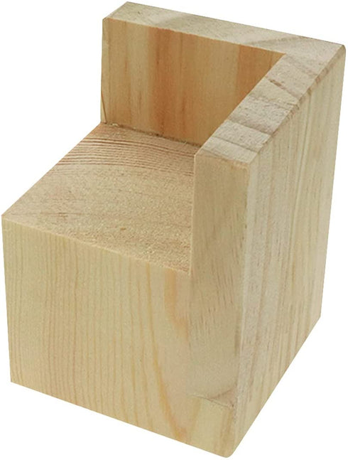 HONJIE Set of 4 Bed Risers Furniture Square Risers 2 Inches Wooden Solid Wood Original Color For DIY Painting Sofa Couch Chair Table Increase Legs