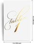 Bliss Collections Table Numbers, Gold Foil, Double-Sided Cards Plus Head Table Card for Your Wedding, Reception, Anniversary, Birthday Party or Celebration, 4"x6" (1-40 Plus Head Table Card)