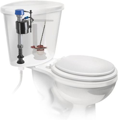 Fluidmaster 400CAR3P5 PerforMAX Adjustable High Performance Toilet Fill Valve and Flapper Repair Kit, For 3-Inch Flush Valve Toilets