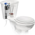 Fluidmaster 400CAR3P5 PerforMAX Adjustable High Performance Toilet Fill Valve and Flapper Repair Kit, For 3-Inch Flush Valve Toilets
