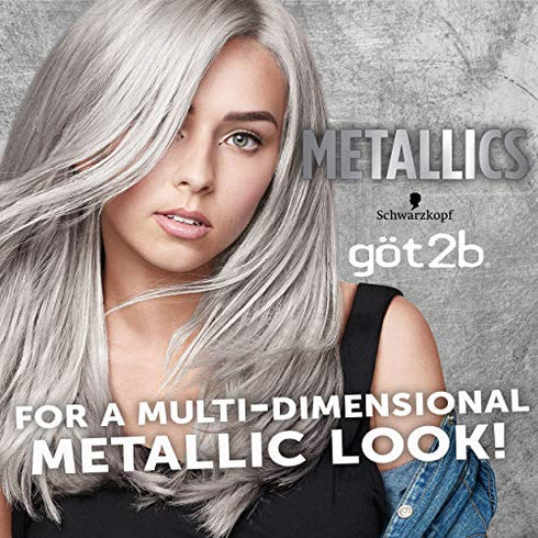 Got2b Metallic Permanent Hair Color, M71 Metallic Silver
