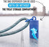 TreatPod Leash Treat Holder and Poop Bag Dispenser (Blue) - 2 in 1 Dog Waste Bag Dispenser and Treat Container, Includes 15 Eco Friendly Extra Strength Bags