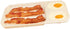 Summerdaisy 2-in-1 Microwave Bacon and Egg Cooker Microwave Egg Cooker Bacon Tray Microwavable Plates Bacon Crisper