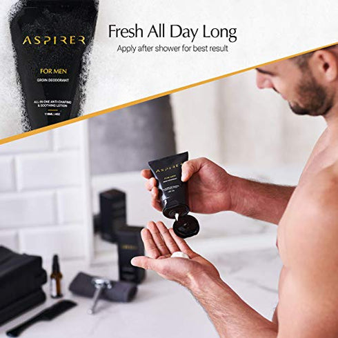 Ball Deodorant for Men and Anti Chafing Cream – Anti Chafe, Antiperspirant Scented Ball Cream Men for Mens Hygiene – Effective, Natural, Organic Ball Lotion to Stay Fresh, Dry and Moisturized All Day