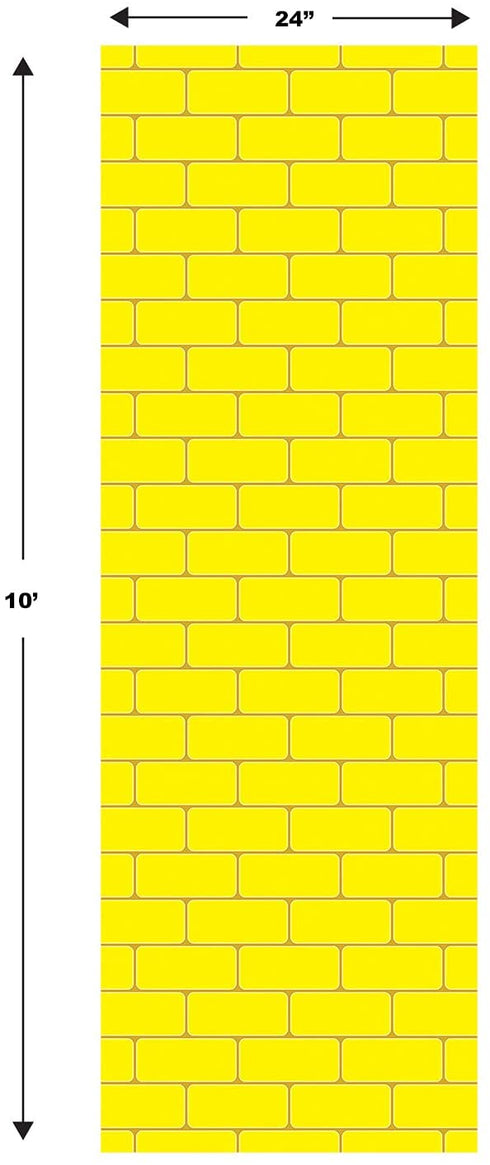 Yellow Brick Road Novelty Aisle Floor Runner Princess Decorations Party Supplies