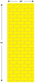 Yellow Brick Road Novelty Aisle Floor Runner Princess Decorations Party Supplies