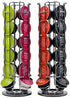Emousport High quanlity Solutions Revolving Rotating 24 Capsule Coffee Pod Holder Tower Stand Rack For Dolce Gusto