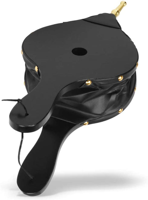 KLOLKUTTA Fireplace Bellows 17"x 7.5" Wood Air Blower for Outdoor Camping BBQ Hand Bellow Barbeque Tools Accessories with Hanging Strap Black