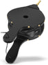 KLOLKUTTA Fireplace Bellows 17"x 7.5" Wood Air Blower for Outdoor Camping BBQ Hand Bellow Barbeque Tools Accessories with Hanging Strap Black