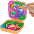 Polly Pocket Hidden Hideouts Lila Dino Discovery Compact Hidden Hideouts and Reveals, 3 Accessories, 1 Micro Lila Doll and Sticker Sheet