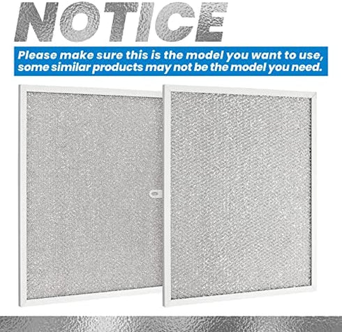 Range Hood Filter - Compatible with NuTone Allure WS1 QS2 and Broan QS1 30" Range Hoods - replace Broan Model BPS1FA30, 99010299 - 2 Pack