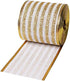 2-1/2" Wide 5 Yard Stripe Wired Edge Ribbon Christmas Ribbon for Gifts Wrapping Wreath Tree Ornaments (63MM-Glitter Gold)