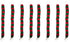BESTOYARD 8pcs Mini Christmas Scarf Christmas Pet Scarf for Dog Cat and Wine Bottle Decoration for Xmas Party Holiday Dinner Table Ornament
