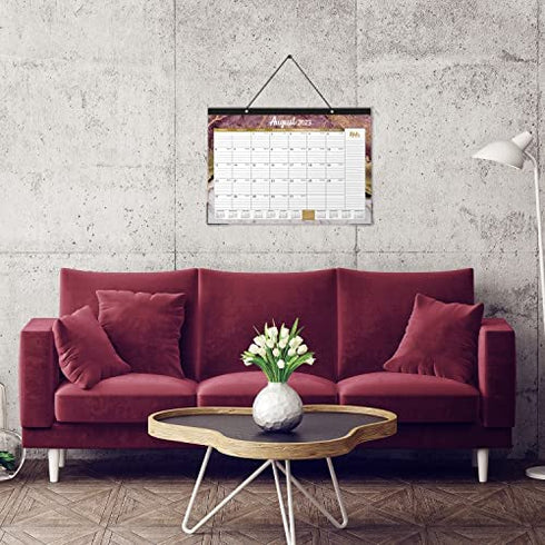2023 Desk Calendar – 12 Months Large Monthly Desk Calendar 2023, 17" x 12", Jan 2023 – Dec 2023, Desk Pad, Ruled Blocks, To-do List & Notes, Tear Off, Best Desk/Wall Calendar, Gorgeous Marble Designs