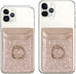 TOPWOOZU Phone Card Holder with Ring Grip for Back of Phone,Adhesive Stick-on Credit Card Wallet Pocket for iPhone,Android and Smartphones (Pink)