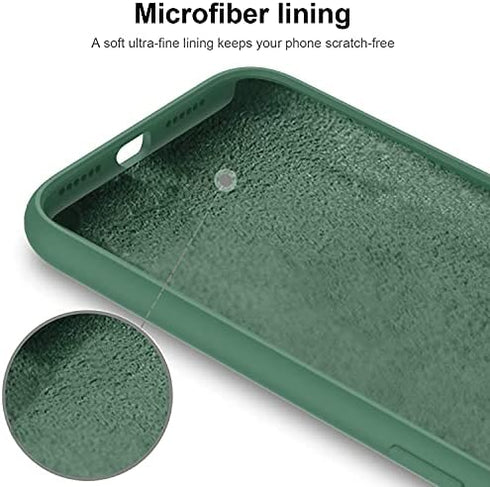DEENAKIN iPhone Xr Case with Screen Protector,Soft Flexible Silicone Gel Rubber Bumper Cover,Slim Fit Shockproof Protective Phone Case for iPhone Xr Dark Green