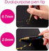 18 Colors Metallic Marker Pens, 0.7 mm Extra Fine Point Paint Pen, Metallic Painting Pens, Metallic Permanent Markers for Cards Writing Signature Lettering