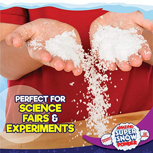 Be Amazing! Toys Super Snow Test Tube– Instant Snow Powder, Faux Snow Kit for Kids- Reusable Snow - Make 1 Quart of Snow, Test Tube Science Experiments for Boys Girls Ages 4+