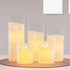 SUNWO Borosilicate Glass, Clear Candle Holder, Glass Chimney for Candle Open Ended, Glass Hurricane Candle Holders Diameter 3.5", Height 6"